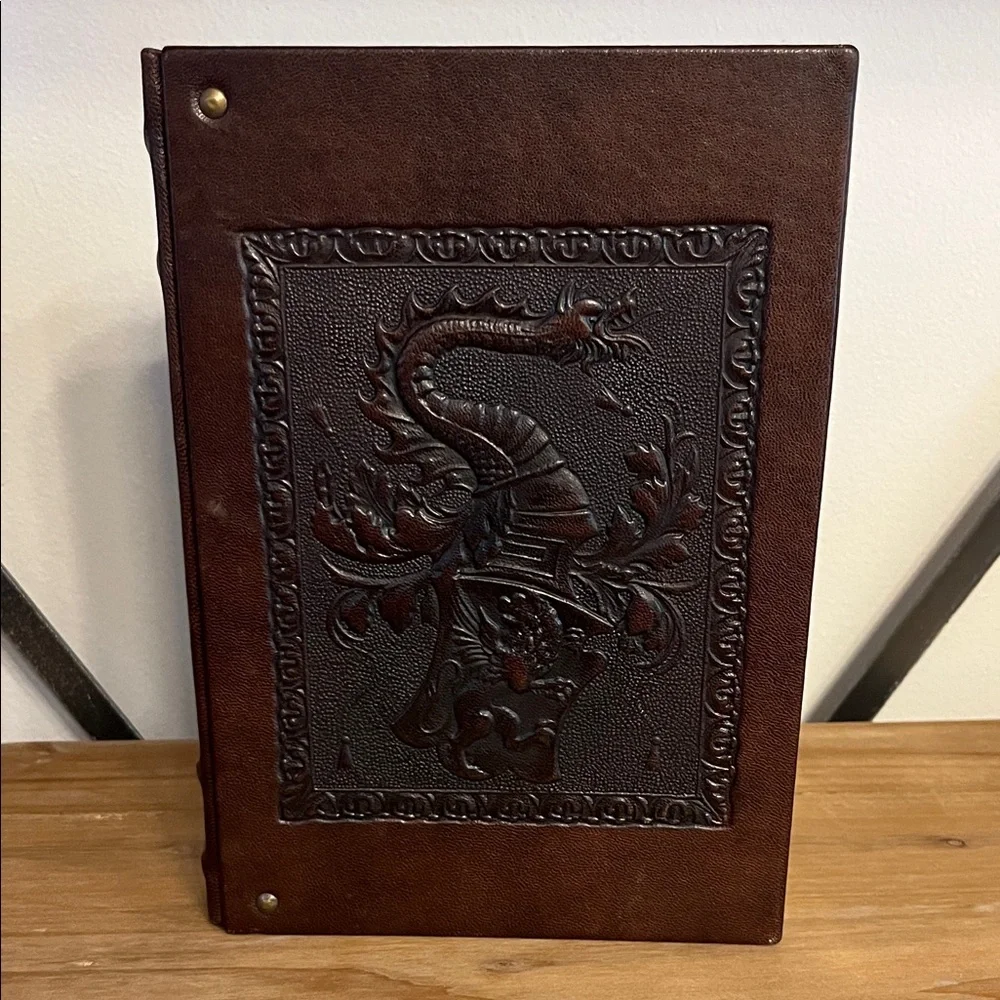 Made In Italy Dragon Brown Embossed Journal, Brand New.
